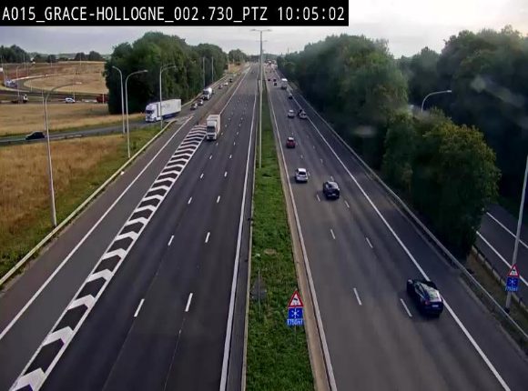 Caméra trafic Belgique - Grâce-Hollogne - E42, jonction avec A604, direction Loncin/Aéroport de Liège -  BK 3.2