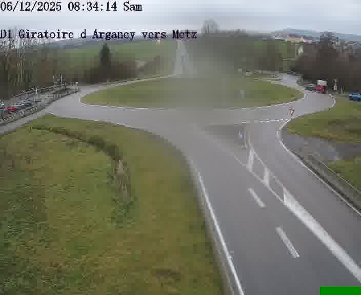 Webcam installée le long de D1 (France) à Argancy, pointée vers Metz, utile pour suivre précisément les conditions de trafic.