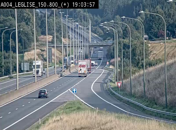 Caméra autoroute Belgique - Côte de Léglise, E411(A4) direction Luxembourg