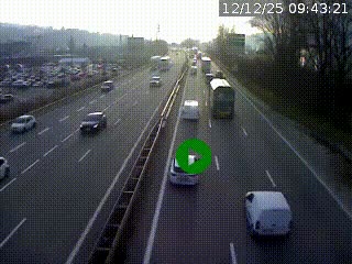 Caméra routière à hauteur des centres commerciaux et de la sortie 14 en direction d'Albertville