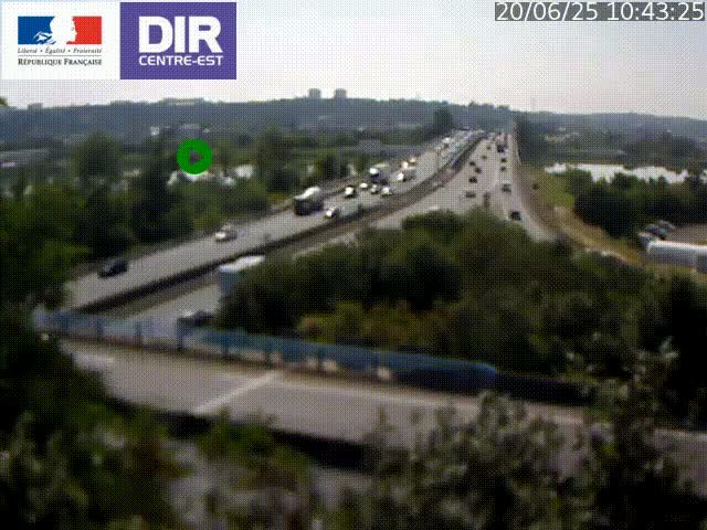 Webcam autoroute sur A450 à Pierre-Bénite en direction de Lyon et de l'autoroute A7