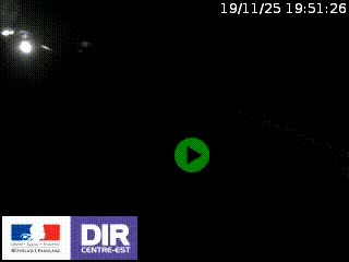 Webcam au niveau du col de Bois Clair à hauteur de Cluny sur la N79. Vue orientée vers Mâcon