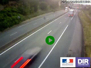 Caméra autoroutière sur l'A47 à hauteur de Givors, a proximité de Lyon. La webcam est orientée vers Lyon