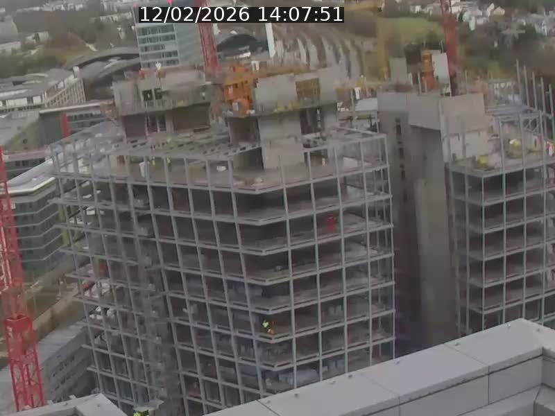 Webcam sur l'avenue John Fitzgerald Kennedy (N51) avec vue orientée vers le Findel