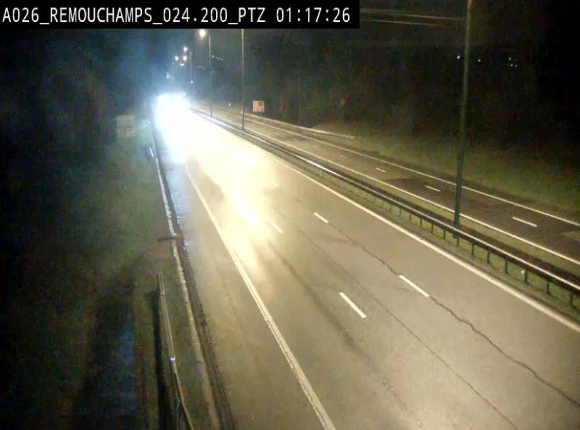 Webcam E25/A26 à Aywalle, à hauteur de Spa. Vue orientée vers Liège
