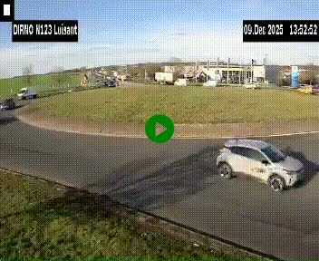 Webcam en périphérie de Chartres sur la N123, à hauteur de Luisant. Vue orientée vers Chartres