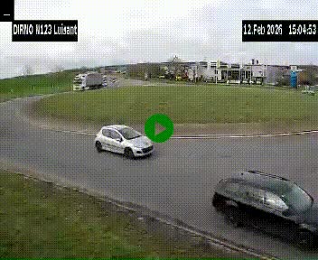 Webcam en périphérie de Chartres sur la N123, à hauteur de Luisant. Vue orientée vers Chartres