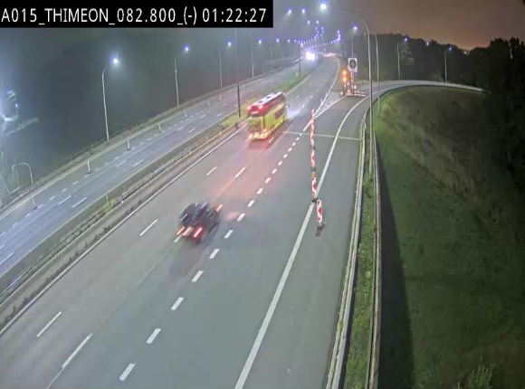 Caméra trafic Belgique - Thiméon - E42, jonction avec A54 (E420) direction La Louvière/Charleroi - BK 82.82