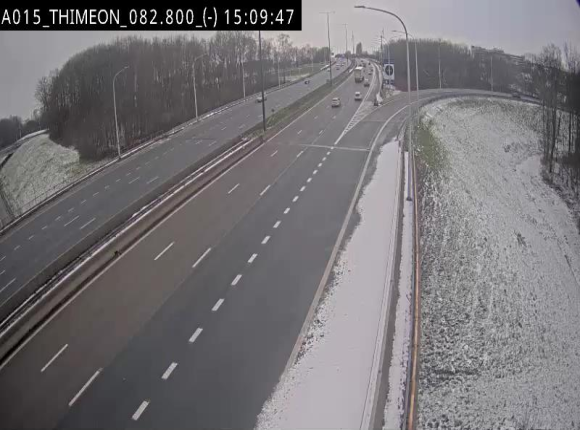 Caméra trafic Belgique - Thiméon - E42, jonction avec A54 (E420) direction La Louvière/Charleroi - BK 82.82