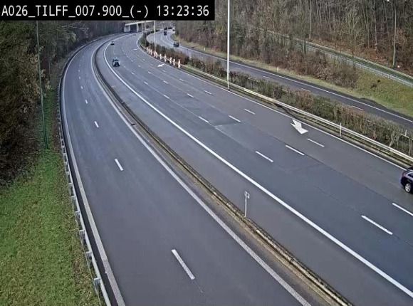 Webcam autoroute A26/E25 à Esneux, en Belgique en direction Luxembourg - BK 7.9