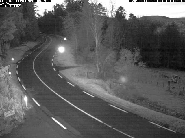 Caméra à proximité du col du Bonhomme sur la D415 à Plainfaing vers l'Alsace