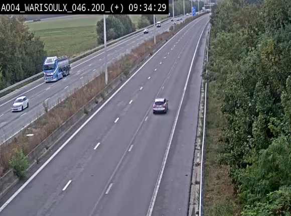 Webcam autoroute Belgique - Warissoulx - E411 - BK 46.2