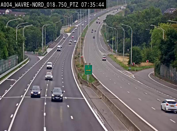 Webcam traffic E411(A4) - BK 18.7 - Bierges (Wavre Nord)
