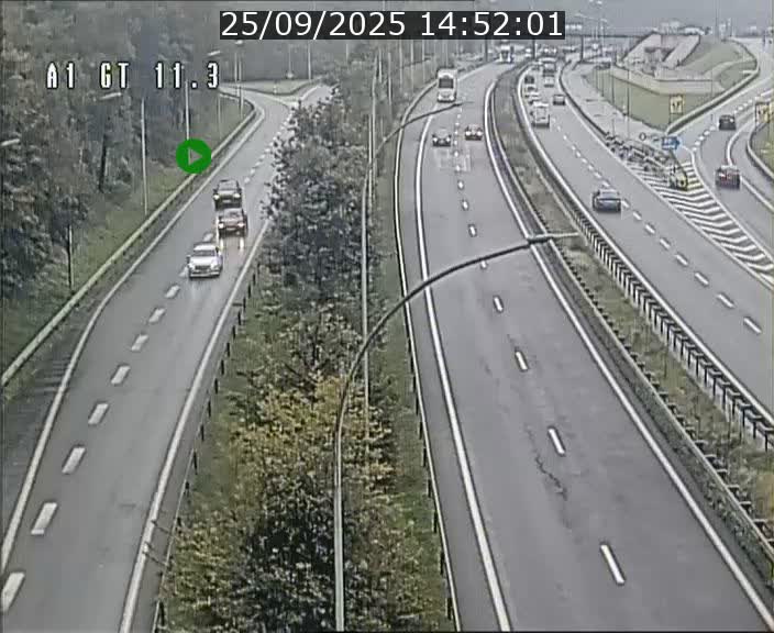 Traffic live webcam Luxembourg Senningerberg - A1 direction Allemagne - BK 11.3