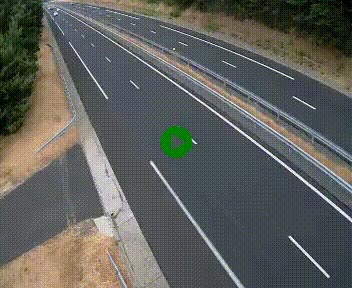 Caméra autoroute A75 à hauteur du col des Issartets en direction de Montpellier