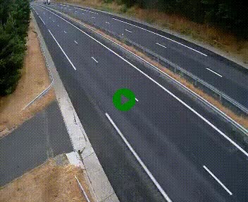 Caméra autoroute A75 à hauteur du col des Issartets en direction de Montpellier