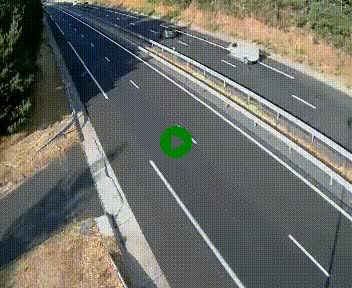 Caméra autoroute A75 à hauteur du col des Issartets en direction de Montpellier