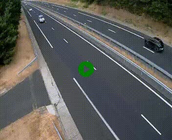 Caméra autoroute A75 à hauteur du col des Issartets en direction de Montpellier