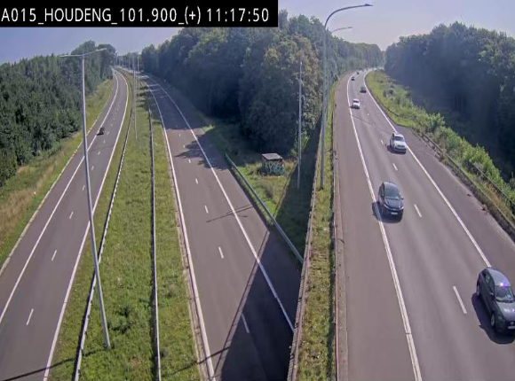 Webcam autoroute Belgique - Houdeng-Goegnies - Jonction E19/E42 direction Tournai/Mons - BK 101.85