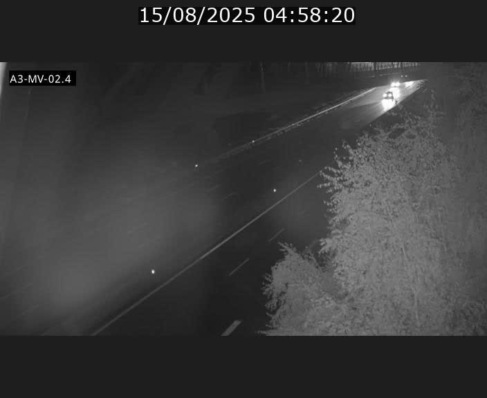 Webcam autoroute de la France (A3) au Luxembourg à Fentange, à proximité de la Croix de Gasperich. Vue orientée vers la Cloche d'Or