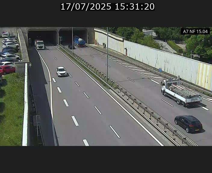 Caméra trafic Luxembourg - A7, Tunnel Mersch, entrée sud, direction Ettelbruck