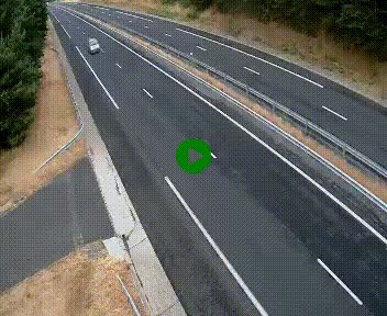 Caméra autoroute A75 à hauteur du col des Issartets en direction de Montpellier