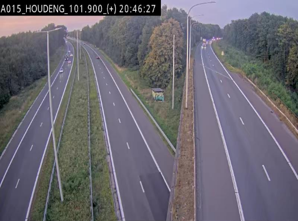 Webcam autoroute Belgique - Houdeng-Goegnies - Jonction E19/E42 direction Tournai/Mons - BK 101.85