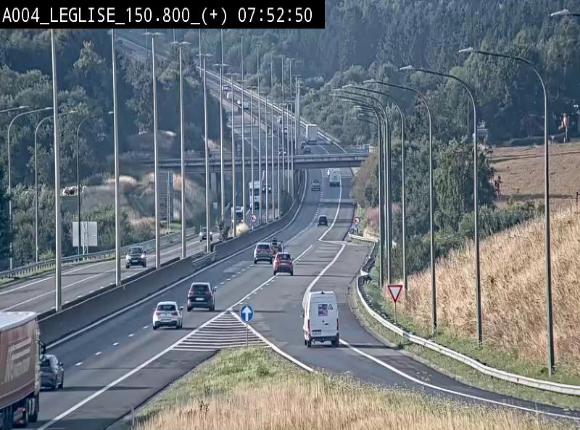 Caméra autoroute Belgique - Côte de Léglise, E411(A4) direction Luxembourg