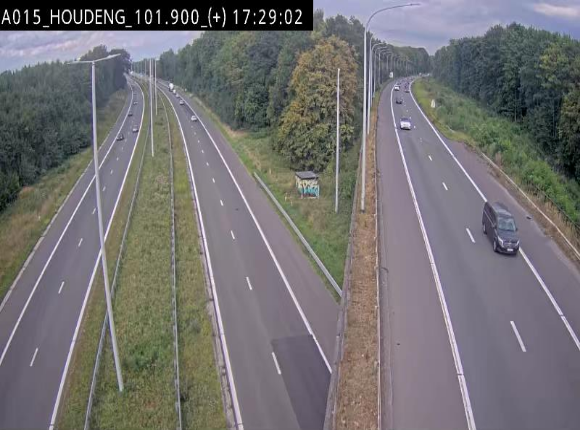Webcam autoroute Belgique - Houdeng-Goegnies - Jonction E19/E42 direction Tournai/Mons - BK 101.85