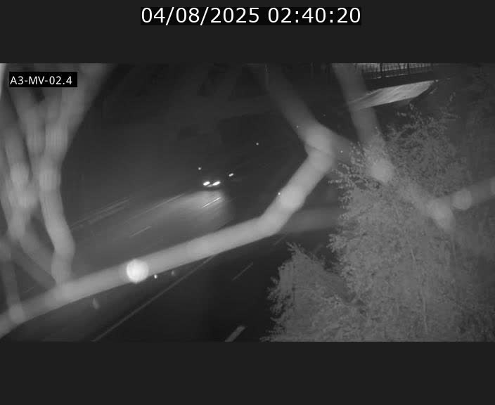 Webcam autoroute de la France (A3) au Luxembourg à Fentange, à proximité de la Croix de Gasperich. Vue orientée vers la Cloche d'Or