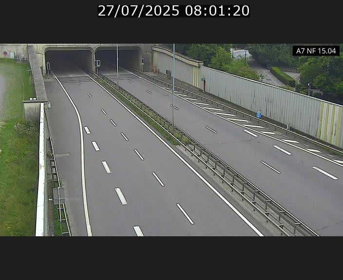 Caméra trafic Luxembourg - A7, Tunnel Mersch, entrée sud, direction Ettelbruck