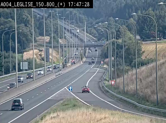 Caméra autoroute Belgique - Côte de Léglise, E411(A4) direction Luxembourg