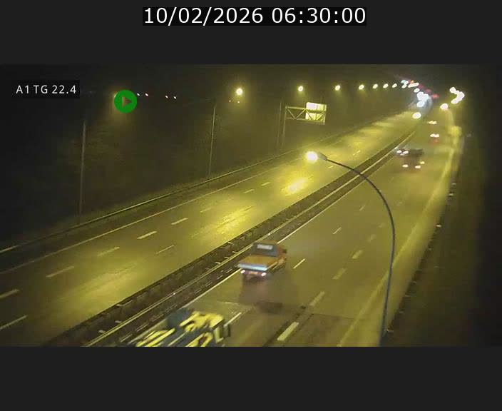 Traffic live webcam Luxembourg Flaxweiler - A1 direction Luxembourg - BK 22.4