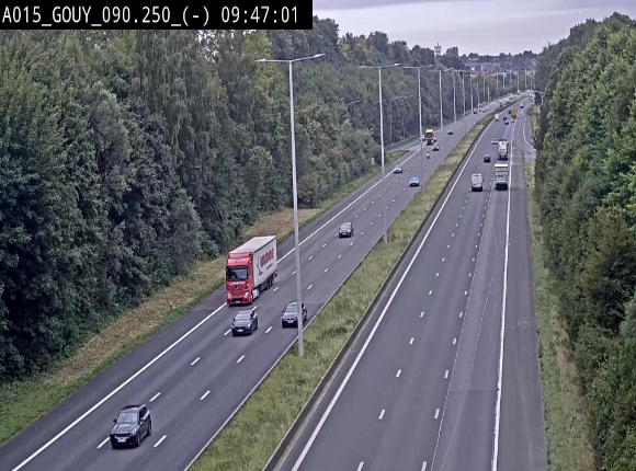 Webcam autoroute Belgique - Gouy-lez-piéton - E42 - BK 90.3
