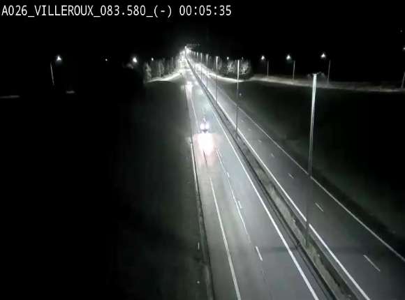 Webcam autoroute A26/E25 à hauteur de Vaux-sur-Sûre, à la jonction avec la N85 en direction de Liège - BK 83.6