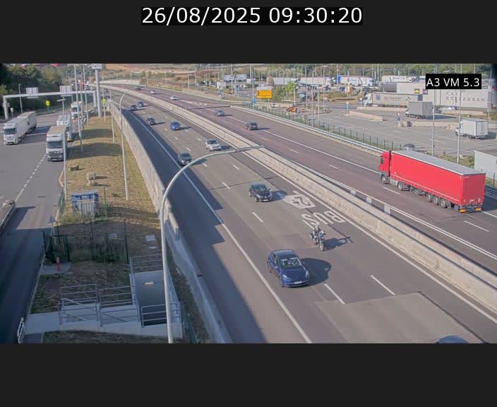 Traffic live webcam Luxembourg Aire de Berchem - A3 - BK 5 - direction France