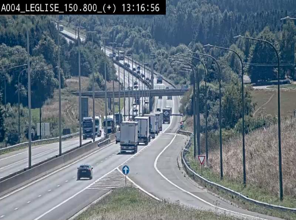 Caméra autoroute Belgique - Côte de Léglise, E411(A4) direction Luxembourg