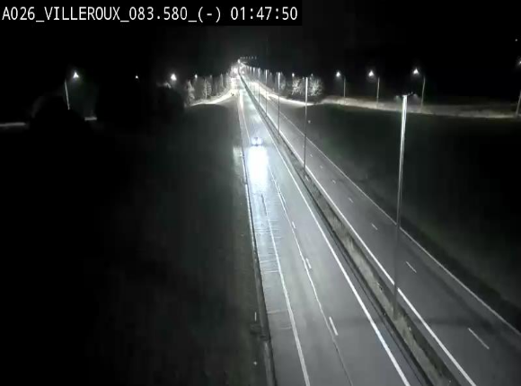 Webcam autoroute A26/E25 à hauteur de Vaux-sur-Sûre, à la jonction avec la N85 en direction de Liège - BK 83.6