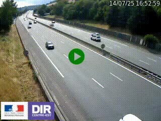 Webcam routière à Saint-Etienne-Terrenoire sur la RN88 avant la jonction entre l'A72 et le Boulevard Périphérique de Saint-Etienne