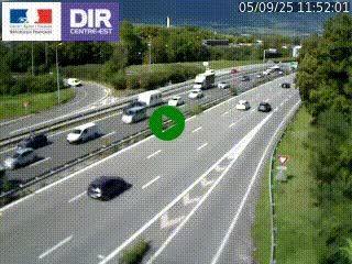 Caméra routière à hauteur de la sortie 15 Chambéry-centre au PK 4,103 en direction d'Albertville