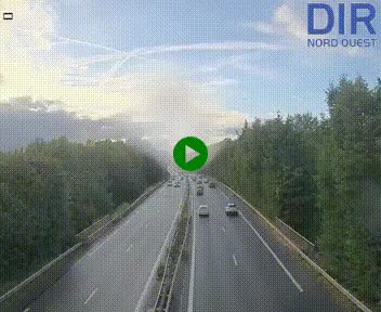 Webcam sur le périphérique de Caen (N814) à l'est de la ville, à Mondeville hauteur de la sortie 2, Presqu'île-Rives de l'Orne, au bout de l'autoroute A13