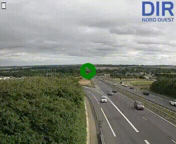 Webcam au début de l'A84 sur le périphérique Ouest de Caen (N814) à hauteur de la sortie 9, Porte de Bretagne