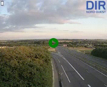 Webcam au début de l'A84 sur le périphérique Ouest de Caen (N814) à hauteur de la sortie 9, Porte de Bretagne