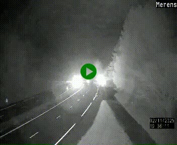 Webcam dans les Pyrénées à hauteur de Mérens-les-Vals sur N320, en direction de Pas de la Casa (Andorre)