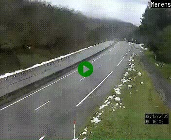 Webcam Ax-les-Thermes sur N20, en direction d'Andorre