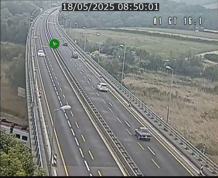 Traffic live webcam Luxembourg Niederanven - A1 direction Allemagne - BK 16.1