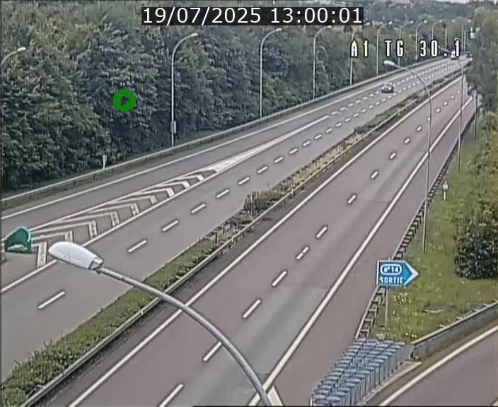 Traffic live webcam Luxembourg Grevenmacher - A1 direction Luxembourg - BK 30.1