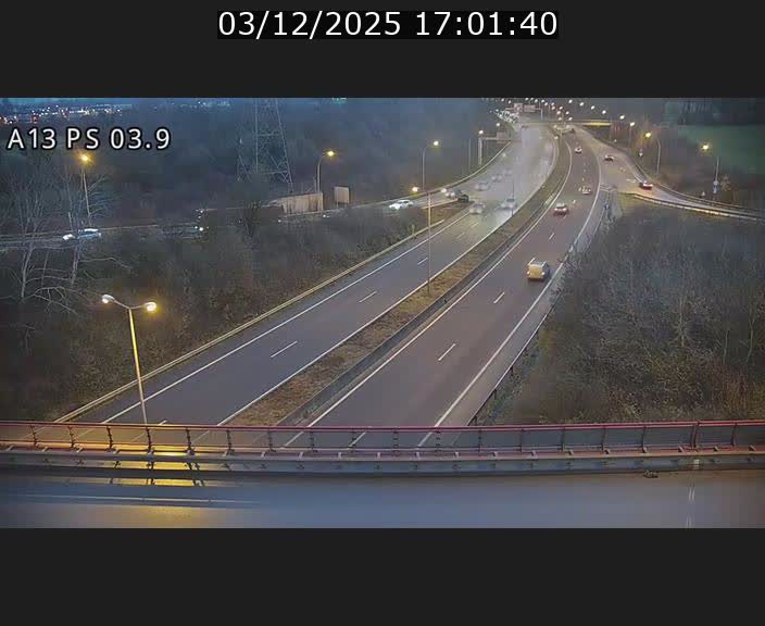 Traffic live webcam Luxembourg Differdange - A13 direction Esch-sur-Alzette - BK 3.9