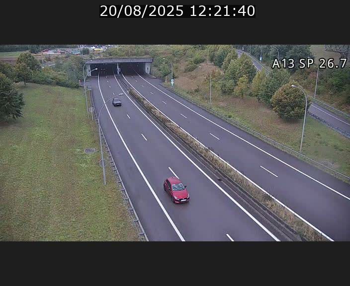 Traffic live webcam Luxembourg Frisange - A13 direction Luxembourg-ville - BK 26.7