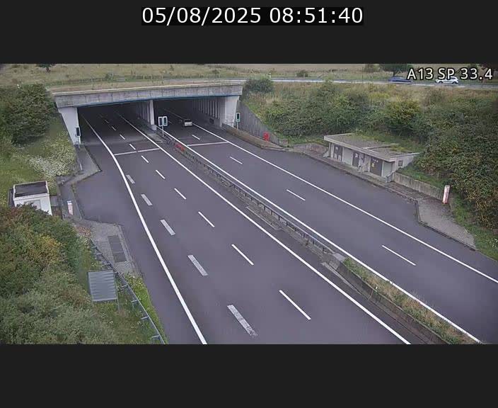 Webcam trafic sur A13 à hauteur d'Altwies en direction de Mondorf-les-bains et en provenance de l'Allemagne